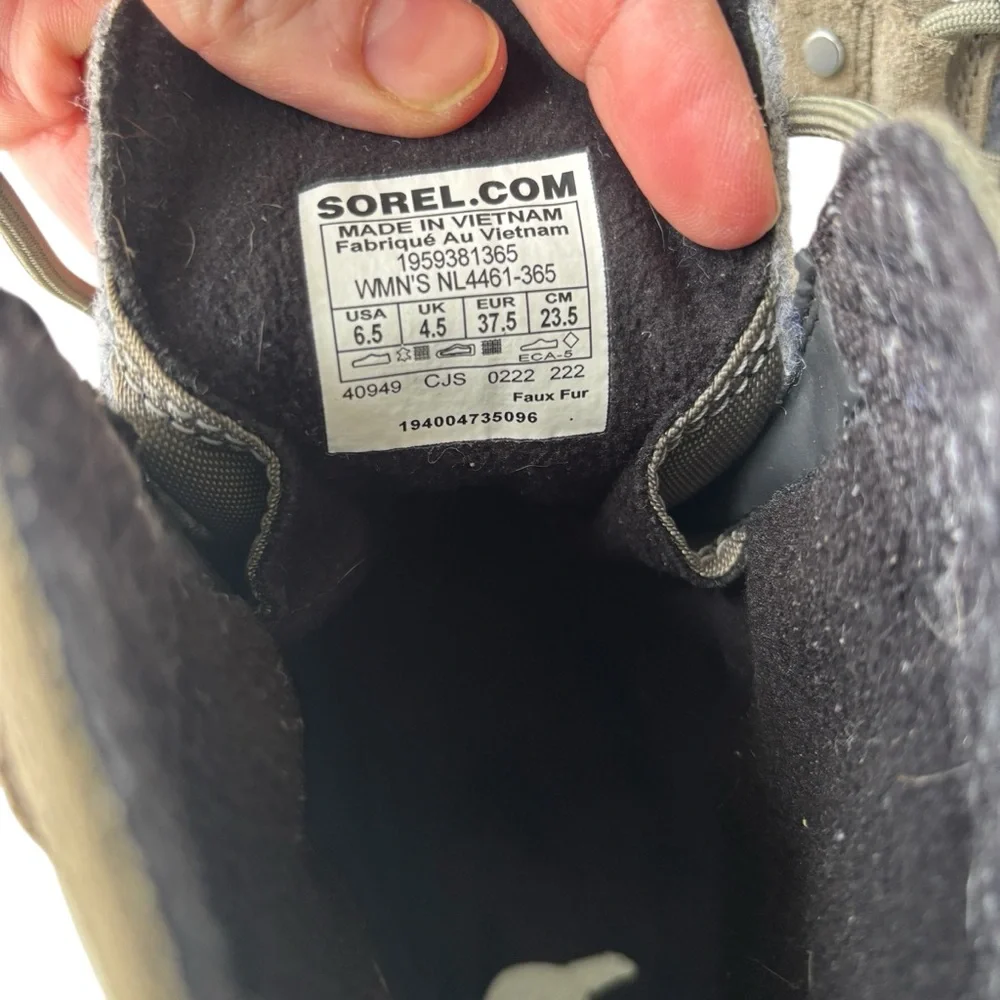 SOREL WOMEN'S SOREL EXPLORER II JOAN BOOT SAGE & FAWN 6.5